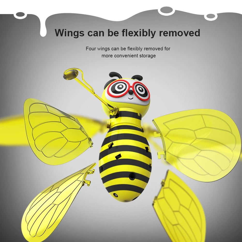 Details about   Drone RC Bee Induction Aircraft Infrared Sensing Hand Sensor Flying Toy Kid Gift