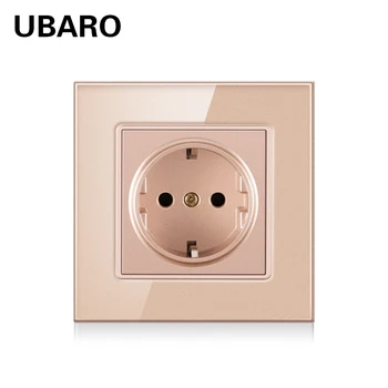 UBARO German 86Type AC100-250V 16A Luxury Crystal Glass Panel Electrical Socket Wall Plug Enchufe Pared Presa Outlet Sockets
UBARO German 86Type AC100-250V 16A Luxury Crystal Glass Panel Electrical Socket Wall Plug Enchufe Pared Presa Outlet Sockets