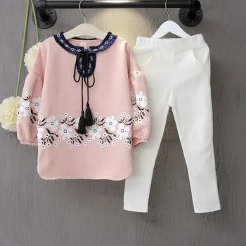 New fashion Style Autumn Girl Clothes Long-sleeved Flower Top+Trousers 2-piece Kid Baby Girl Clothes Set
New fashion Style Autumn Girl Clothes Long-sleeved Flower Top+Trousers 2-piece Kid Baby Girl Clothes Set