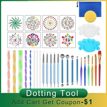 35Pcs/set Mandala Painting Dotting Tools Embossing Dot Kit DIY Crafts Art Dotting Tool Set Handwork Pottery
35Pcs/set Mandala Painting Dotting Tools Embossing Dot Kit DIY Crafts Art Dotting Tool Set Handwork Pottery
