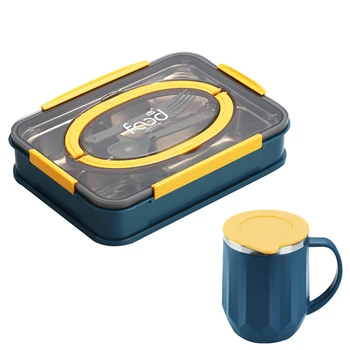 2020 New 304 Stainless Steel Split Lunch Box Compartment Bento Box with Insulation Mug Portable Leakproof Food Container for Kid
2020 New 304 Stainless Steel Split Lunch Box Compartment Bento Box with Insulation Mug Portable Leakproof Food Container for Kid