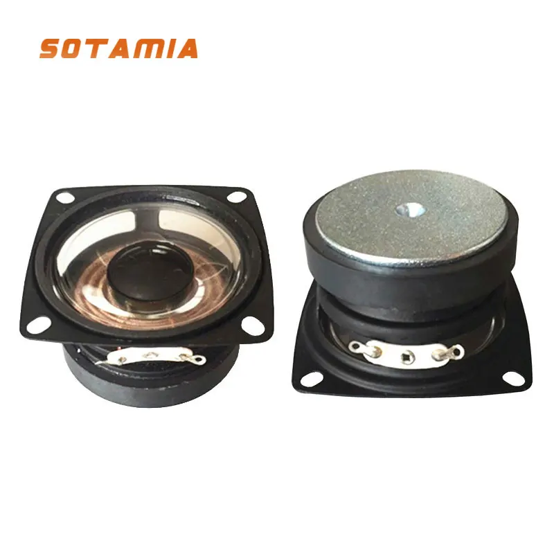 SOTAMIA 2Pcs 2 Inch PET Waterproof Audio Sound Mini Speaker Driver 4 Ohm 5 W DIY Outdoor Music Speaker Home Theater Loudspeaker
SOTAMIA 2Pcs 2 Inch PET Waterproof Audio Sound Mini Speaker Driver 4 Ohm 5 W DIY Outdoor Music Speaker Home Theater Loudspeaker