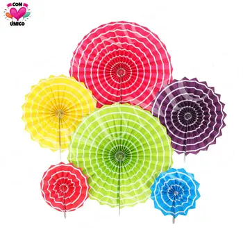 Conunico Set of 6 Vibrant Hanging Paper Fans Circus Rosette Flower Mexican Party Carnival Birthday Baby Shower Decoration 80103
Conunico Set of 6 Vibrant Hanging Paper Fans Circus Rosette Flower Mexican Party Carnival Birthday Baby Shower Decoration 80103