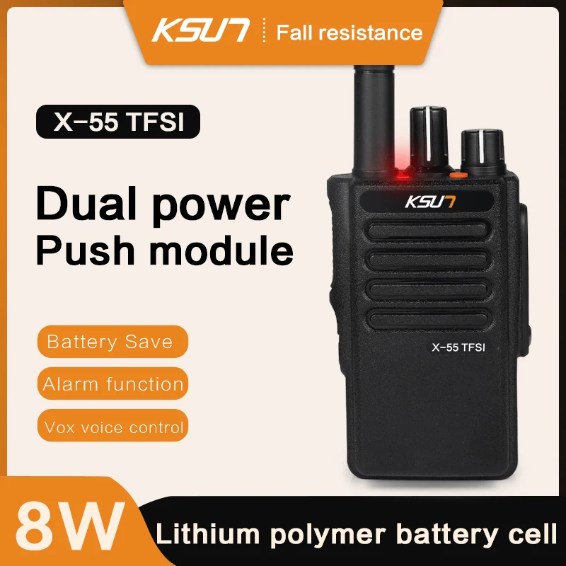 Mini Walkie Talkie Long Range Professional With Antenna Communication Device Rechargeable Two Way Radio Transceiver KSUN-x55
Mini Walkie Talkie Long Range Professional With Antenna Communication Device Rechargeable Two Way Radio Transceiver KSUN-x55