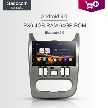 9" DSP PX6 Android 10.0 64g+4GB RAM Car DVD Player For Renault Logan Sandero Duster 2015 2016 GPS Glonass autoradio car radio
9" DSP PX6 Android 10.0 64g+4GB RAM Car DVD Player For Renault Logan Sandero Duster 2015 2016 GPS Glonass autoradio car radio