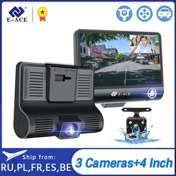 E-ACE B28 Car DVR 4 Inch Dash Camera 3 Cameras Lens with Rearview Camera Video Recorder Auto Registrator Dash Cam Dual Lens Dvrs
E-ACE B28 Car DVR 4 Inch Dash Camera 3 Cameras Lens with Rearview Camera Video Recorder Auto Registrator Dash Cam Dual Lens Dvrs