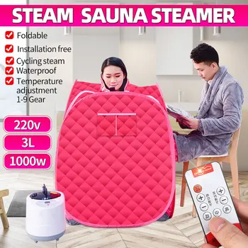 3L Steam Sauna Portable Spa Room Home Beneficial Full Body Slimming Folding Detox Therapy Steam Fold Sauna Cabin Sauna Generator
3L Steam Sauna Portable Spa Room Home Beneficial Full Body Slimming Folding Detox Therapy Steam Fold Sauna Cabin Sauna Generator