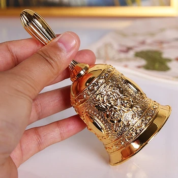 Hand Bell Alloy Crafts Golden European Retro Bar Restaurant pass Dishes Class Bell pet Training Bell Home Wedding Decoration
Hand Bell Alloy Crafts Golden European Retro Bar Restaurant pass Dishes Class Bell pet Training Bell Home Wedding Decoration