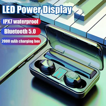 F9 TWS Earphones BT 5.0 Wireless Mini Sports Earbuds HiFi Sound Headset HD Call Noise Reduction Headphones LED Digital Power Dis
F9 TWS Earphones BT 5.0 Wireless Mini Sports Earbuds HiFi Sound Headset HD Call Noise Reduction Headphones LED Digital Power Dis