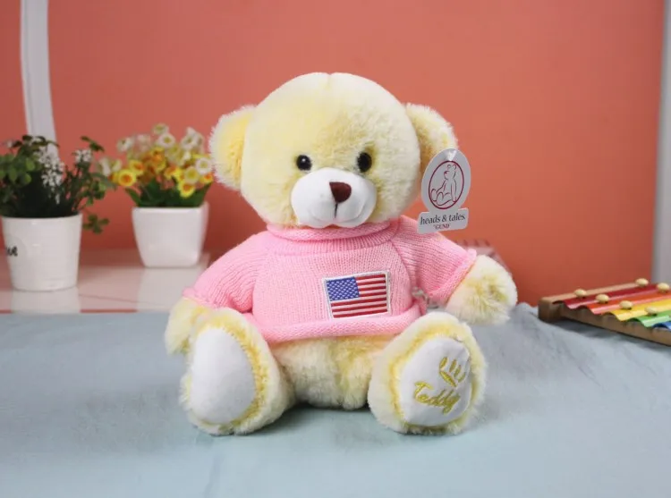sweater teddy bear doll bear hug plush toys wedding crane