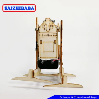 

Saizhibaba Creative DIY Electric Walking Robot Set DIY Educational STEM Science Kit Physics Experiments Toy Gift