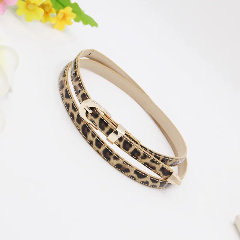 2 pcs Slender thin Belt Glossy Leopard Print Ceinture feminion metallic Pin buckle women waist belt Dress Accessories
2 pcs Slender thin Belt Glossy Leopard Print Ceinture feminion metallic Pin buckle women waist belt Dress Accessories
