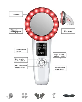 6 In 1 Slimming Instrument EMS Color LED Ultrasonic Firming Body Slimming Instrument Vibration Massage Beauty Instrument
6 In 1 Slimming Instrument EMS Color LED Ultrasonic Firming Body Slimming Instrument Vibration Massage Beauty Instrument