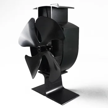 Fireplace 4 Blade Stove Fan Heat Powered Wood Logs Burner Eco Friendly Quiet Fan Home Efficient Heat Distribution Black
Fireplace 4 Blade Stove Fan Heat Powered Wood Logs Burner Eco Friendly Quiet Fan Home Efficient Heat Distribution Black