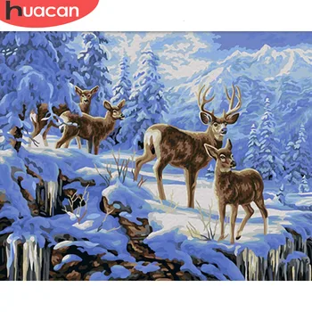 HUACAN Coloring By Numbers Animal Kits Drawing Canvas DIY HandPainted Deer Painting Pictures Art Christmas Gift Home Decor 
HUACAN Coloring By Numbers Animal Kits Drawing Canvas DIY HandPainted Deer Painting Pictures Art Christmas Gift Home Decor