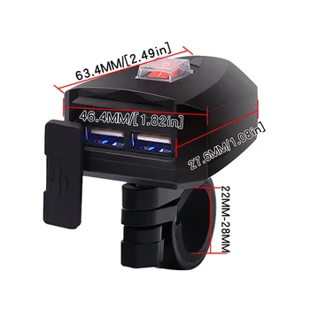 10-80V USB Electric Bike Charger Waterproof Faucet Handle Installation Wide Voltage Dual Usb Charger Car Accessories
10-80V USB Electric Bike Charger Waterproof Faucet Handle Installation Wide Voltage Dual Usb Charger Car Accessories