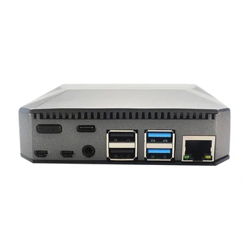 Aluminum Case for Raspberry Pi 4B with Safe Power Button and Fan to Simply Build It Up
Aluminum Case for Raspberry Pi 4B with Safe Power Button and Fan to Simply Build It Up