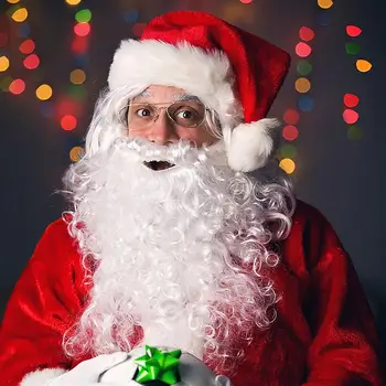 1 Set Christmas Cosplay Props Practical Lightweight Durable Santa Claus Beard Santa Costume Santa Claus Wig for Party Stage
1 Set Christmas Cosplay Props Practical Lightweight Durable Santa Claus Beard Santa Costume Santa Claus Wig for Party Stage