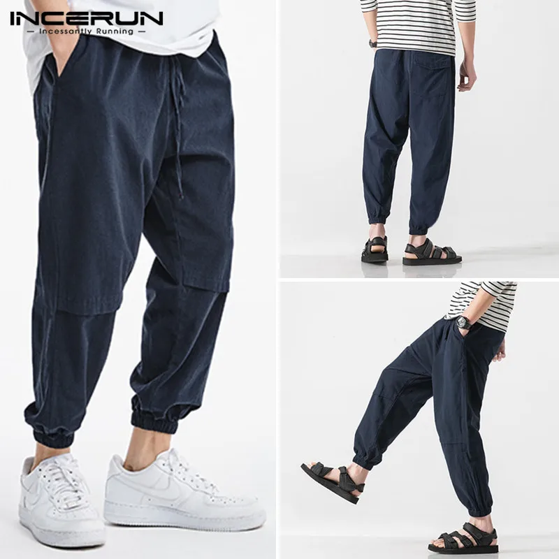 INCERUN Men Harem Beam Feet Pants Fashion Drawstring Joggers Overalls Casual Solid Color Pocket Bottoms Male Sweatpants Trousers
INCERUN Men Harem Beam Feet Pants Fashion Drawstring Joggers Overalls Casual Solid Color Pocket Bottoms Male Sweatpants Trousers