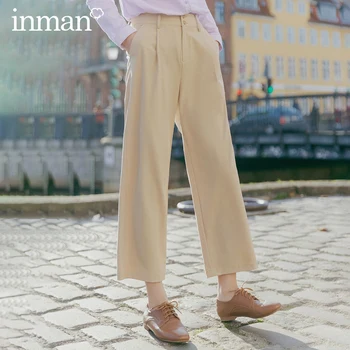 INMAN 2020 Spring New Arrival Commuting All-match Spell Able Temperament Intellectual Comfortable Elegance Leisure Pant