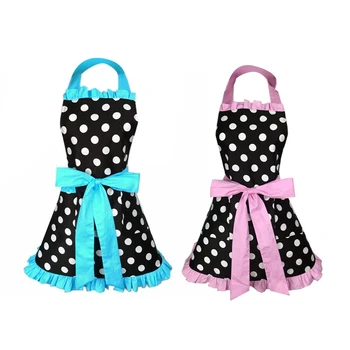 2x Sweetheart Aprons for Woman Girl Cotton Polka Dot Cooking Salon Pinafore Vintage Apron Dress Christmas Blue & Pink 
2x Sweetheart Aprons for Woman Girl Cotton Polka Dot Cooking Salon Pinafore Vintage Apron Dress Christmas Blue & Pink