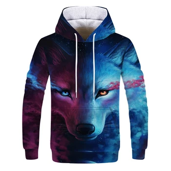 Fashion Men Wolf Animal 3D Printed Hooded Hoodies Men / Women's Shinning Wolf Design Sweatshirts 3D Harajuku Hoody
Fashion Men Wolf Animal 3D Printed Hooded Hoodies Men / Women's Shinning Wolf Design Sweatshirts 3D Harajuku Hoody