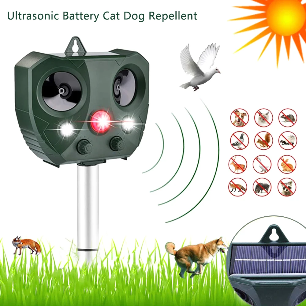 Solar Powered Ultrasonic Cat Dog Fox Pest Animal Repellent Pest Control Mole Repellent Outdoor Garden Pest Control Supplies
Solar Powered Ultrasonic Cat Dog Fox Pest Animal Repellent Pest Control Mole Repellent Outdoor Garden Pest Control Supplies