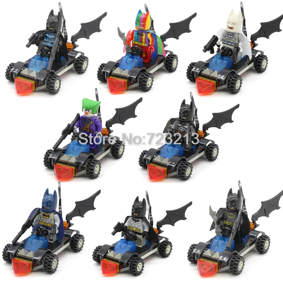 Single DC Batman Joker Figure with Car Super Hero Rainbow Batman Bat-Man Building Block Models Kids Toys for Children Legoing
Single DC Batman Joker Figure with Car Super Hero Rainbow Batman Bat-Man Building Block Models Kids Toys for Children Legoing