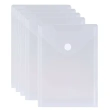 5pcs/Set A5 Clear Document Folders Poly Envelopes with Velcro Closure Plastic Invoice Receipts Pouch Organizer Bags Top Opening
5pcs/Set A5 Clear Document Folders Poly Envelopes with Velcro Closure Plastic Invoice Receipts Pouch Organizer Bags Top Opening