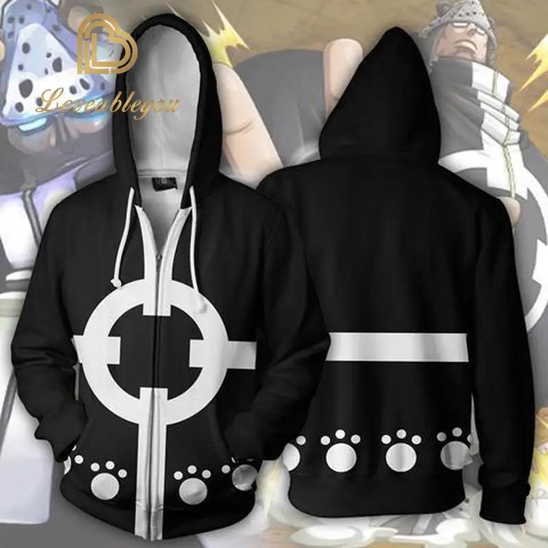 Anime ONE PIECE Zip Up Hoodie Bartholemew Kuma Cosplay Costume 3D Printing Men Casual Zipper Hoodie
Anime ONE PIECE Zip Up Hoodie Bartholemew Kuma Cosplay Costume 3D Printing Men Casual Zipper Hoodie