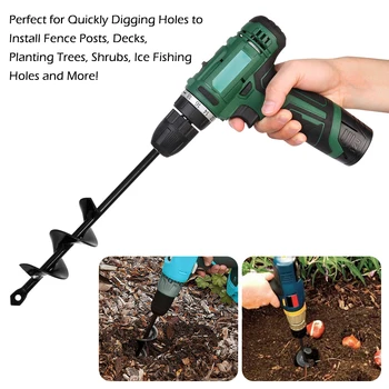 Garden Auger Spiral Drill Bit Garden Planter Spiral Drill Bit Flower Shaft Auger Yard Gardening Planting Post Hole Digger Tools
Garden Auger Spiral Drill Bit Garden Planter Spiral Drill Bit Flower Shaft Auger Yard Gardening Planting Post Hole Digger Tools