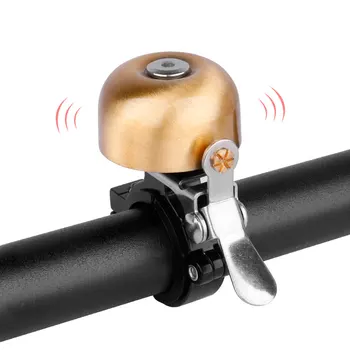 

Deemount Classic Cycle Brass Bell Left Right Hand Use Bike Handlebar Mount Anodized 35mm Ring High Pitch Crisp Noise Warning