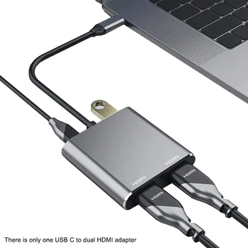4 In 1 Data Transfer Type C 3.0 To Dual HDMI High Speed PD Charge USB Adapter 4K Splitter Laptop PC 5Gbps For Mac OS For Windows
4 In 1 Data Transfer Type C 3.0 To Dual HDMI High Speed PD Charge USB Adapter 4K Splitter Laptop PC 5Gbps For Mac OS For Windows