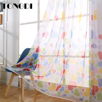 TONGDI Children Curtain Tulle Modern Printed Cartoon Love Heart Shape Decoration Window Home For Kitchen Living room Bedroom
TONGDI Children Curtain Tulle Modern Printed Cartoon Love Heart Shape Decoration Window Home For Kitchen Living room Bedroom