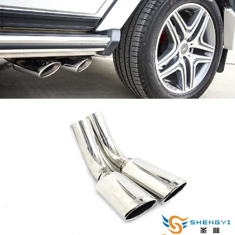 Car Rear Stainless Steel four Out Exhaust pipe Muffler Tips with AMG Logo fit Benz G Class G500,G550 upgrade G63 in2015-2016
Car Rear Stainless Steel four Out Exhaust pipe Muffler Tips with AMG Logo fit Benz G Class G500,G550 upgrade G63 in2015-2016