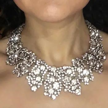 Fashion Faux Pearl Large Collar Choker Necklace Women Statement Big Bib Chokers Necklaces Party Luxury Crystal Collar Necklace
Fashion Faux Pearl Large Collar Choker Necklace Women Statement Big Bib Chokers Necklaces Party Luxury Crystal Collar Necklace