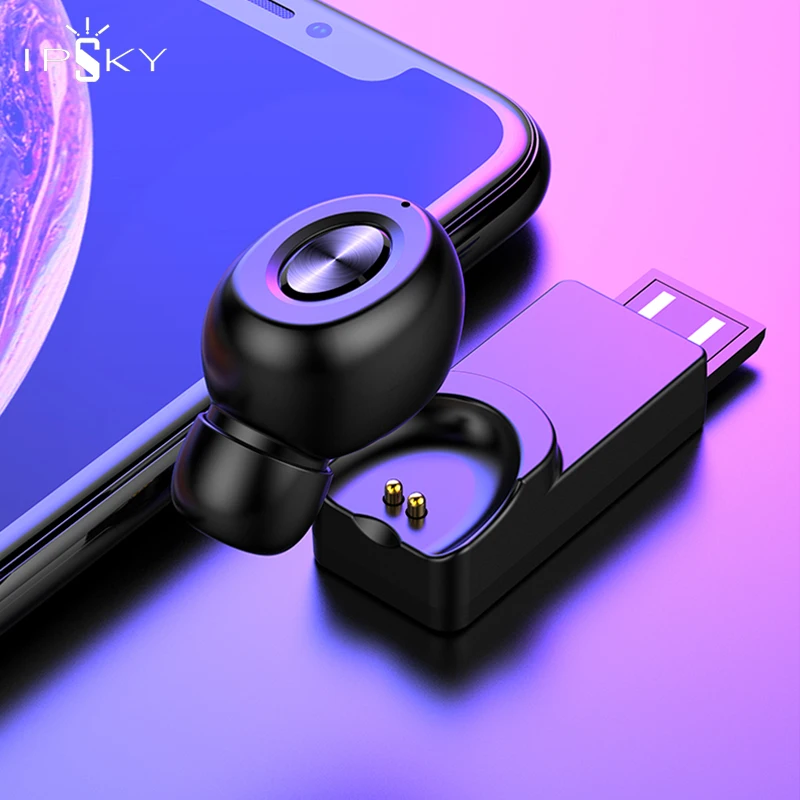IPSKY мини беспроводные бизнес Bluetooth наушники с микрофоном стерео звук свободные