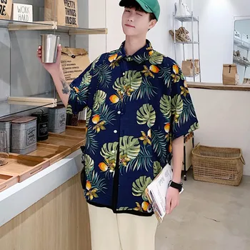 2019 Top Women Couple Casual Printed Turn-down Collar Hawaiian Style Short Sleeve Loose Button Up
2019 Top Women Couple Casual Printed Turn-down Collar Hawaiian Style Short Sleeve Loose Button Up