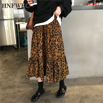 2020 Spring Summer New Arrivals A-line Ruffles High Waist Ankle-length Women Loose Leopard Vintage Skirt V757
2020 Spring Summer New Arrivals A-line Ruffles High Waist Ankle-length Women Loose Leopard Vintage Skirt V757