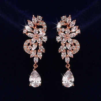 New Luxury Cubic Zirconia Long Dangle Drop Earrings For Women Ingenious Jewelry Three Colors Banquet Dress-up 
New Luxury Cubic Zirconia Long Dangle Drop Earrings For Women Ingenious Jewelry Three Colors Banquet Dress-up