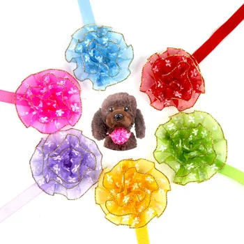 60 PCS Cat Dog Bow Ties Flower Ball with Chiffon Dog Bowties Festival Puppy Cat Dog Ties Dog Grooming Accessories 
60 PCS Cat Dog Bow Ties Flower Ball with Chiffon Dog Bowties Festival Puppy Cat Dog Ties Dog Grooming Accessories