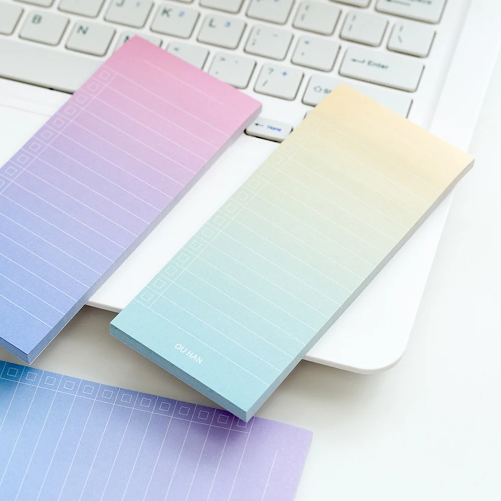 1Pcs/40 Sheets Gradiant Color Simple Note Pads To Do List Memo Pads Planner Student Notepad School Stationery
1Pcs/40 Sheets Gradiant Color Simple Note Pads To Do List Memo Pads Planner Student Notepad School Stationery