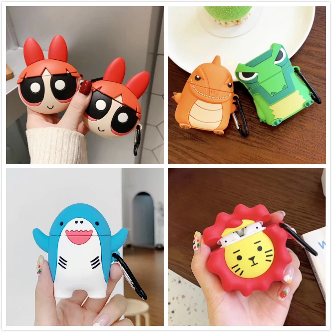 3D Cute Hedgehog Cartoon Cover For AirPods 2 Case Silicone Dinosaur Bluetooth Wireless Earphone Case For Apple Air Pods Case
3D Cute Hedgehog Cartoon Cover For AirPods 2 Case Silicone Dinosaur Bluetooth Wireless Earphone Case For Apple Air Pods Case