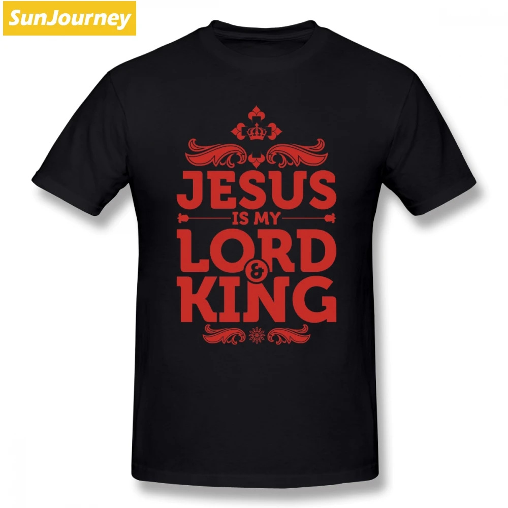 Jesus Is My Lord And King T Shirt Short Sleeve Custom Men's Clothes Hip Hop Funny Plus Size Cotton Tee Shirts Homme
Jesus Is My Lord And King T Shirt Short Sleeve Custom Men's Clothes Hip Hop Funny Plus Size Cotton Tee Shirts Homme