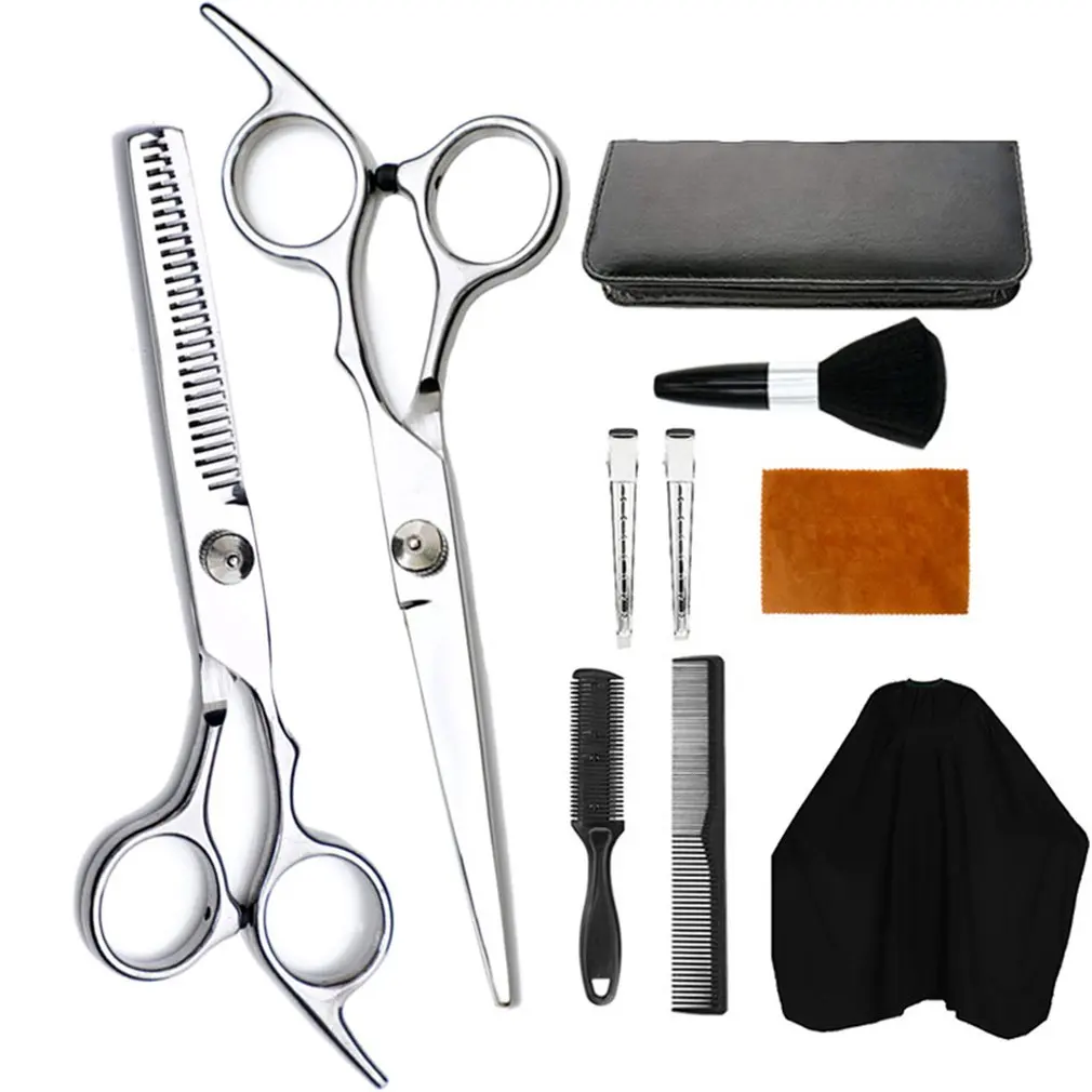 Household Professional Hairdressing Scissors Haircut Hairdressing Scissors Tooth Shear Flat Shear Set 10 Piece Set
Household Professional Hairdressing Scissors Haircut Hairdressing Scissors Tooth Shear Flat Shear Set 10 Piece Set