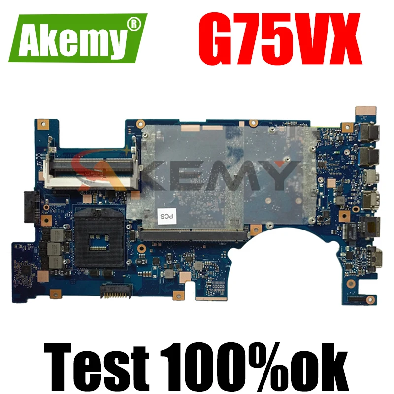 G75VX 2D коннектор материнская плата для ноутбука ASUS G75V REV2.0 60-NLEMB1101-C04 100%