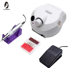 Ladymisty Macchine Per Manicure 30000rpm Nail Punta del trapano Apparecchi Pro Trivello Elettrico Del Chiodo Macchina Trapani Accessorio Pedicure Kit(China)