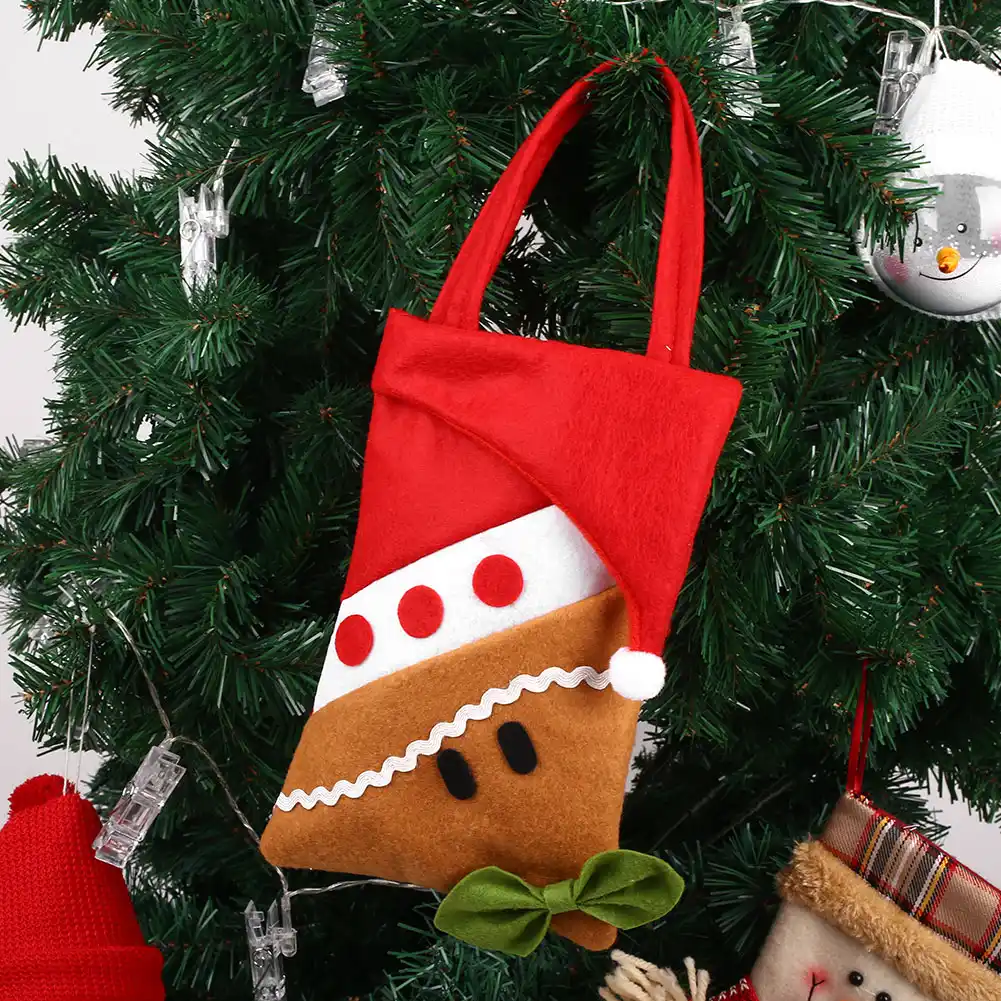 novelty christmas candy bag non-woven gifts dessert storage