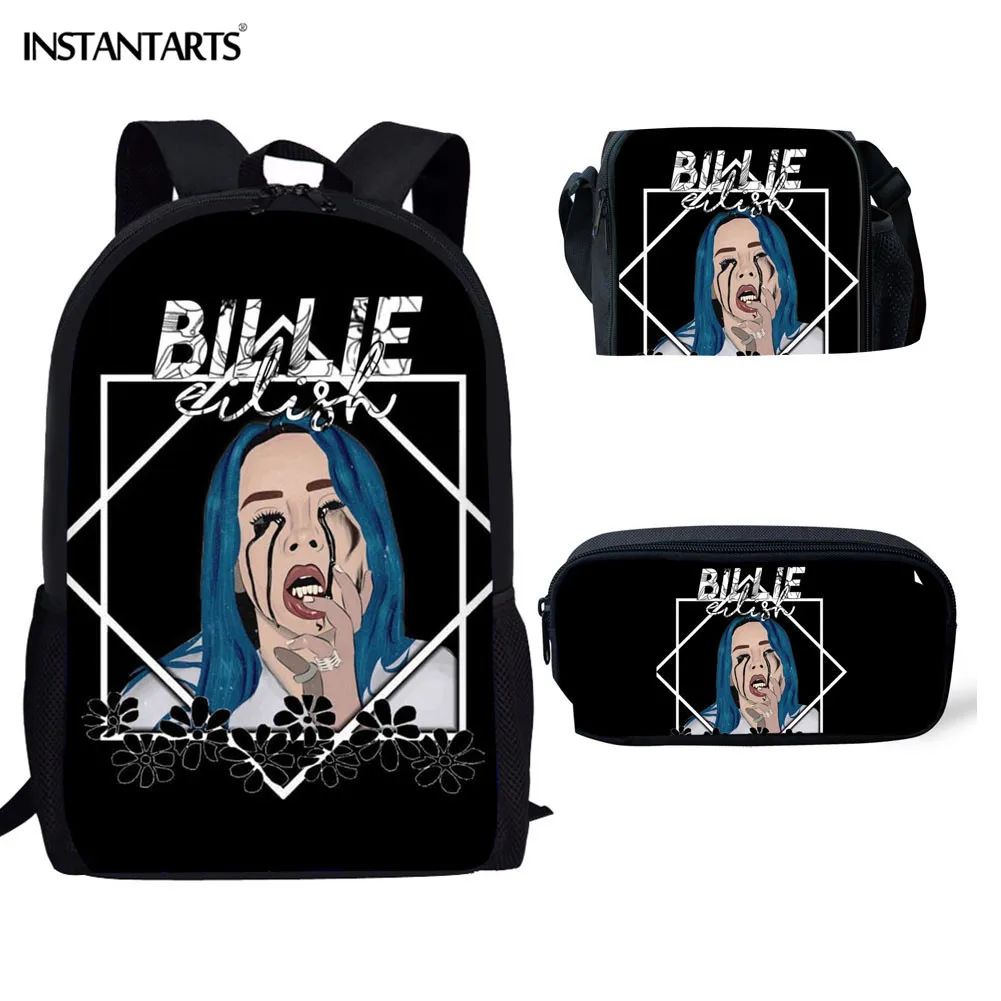 INSTANTARTS Billie Eilish hip hop rapper School Bag Children Girl Boy Black America African Girls Set School Backpack Bookbags
INSTANTARTS Billie Eilish hip hop rapper School Bag Children Girl Boy Black America African Girls Set School Backpack Bookbags