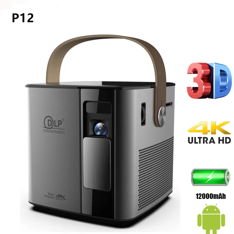 P12 4K 3D mini projector android 9.0 smart proyector build 12000mAh battery 2.4G/5G wifi BT4.2 full hd 1080p video game Beamer
P12 4K 3D mini projector android 9.0 smart proyector build 12000mAh battery 2.4G/5G wifi BT4.2 full hd 1080p video game Beamer